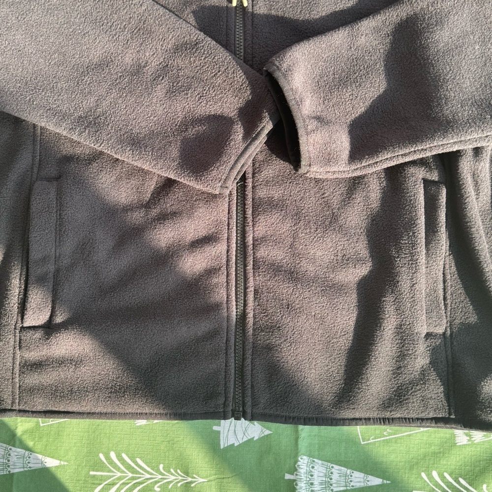 NWT Ozark Trail Men’s Full Zip Fleece Jacket Black Size Large L Polar Soft Warm - Picture 8 of 11